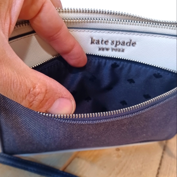 Kate Spade New York Cameron denim colorblock top zip crossbody - Picture 10 of 12